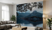 Arctic Sunlit Alpine Reflection Wall Mural
