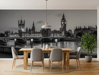 Westminster Riverside Twilight Wall Mural