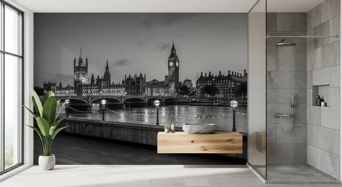 Westminster Riverside Twilight Wall Mural
