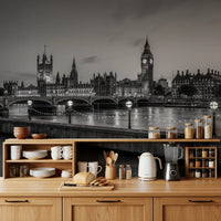 Westminster Riverside Twilight Wall Mural