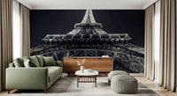 Industrial Geometric Ironwork Silhouette Wall Mural