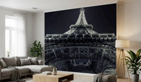 Industrial Geometric Ironwork Silhouette Wall Mural