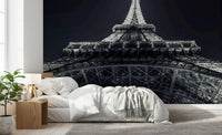 Industrial Geometric Ironwork Silhouette Wall Mural