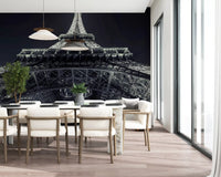 Industrial Geometric Ironwork Silhouette Wall Mural