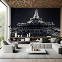 Industrial Geometric Ironwork Silhouette Wall Mural