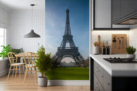 Iconic Paris Landmark Iron Lattice Wall Mural