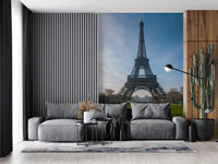 Iconic Paris Landmark Iron Lattice Wall Mural