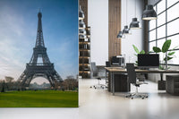 Iconic Paris Landmark Iron Lattice Wall Mural