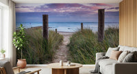 Coastal Grasses and Seascape Wall Mural