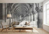 Italian Stone Corridor Perspective Wall Mural