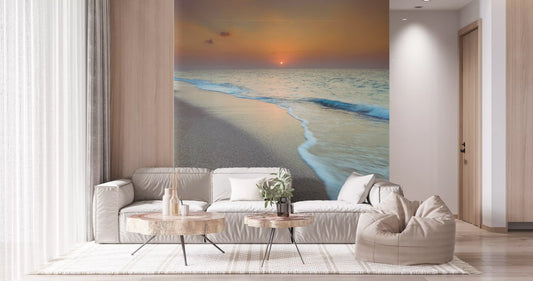 Golden Hour Coastal Hour Wall Mural