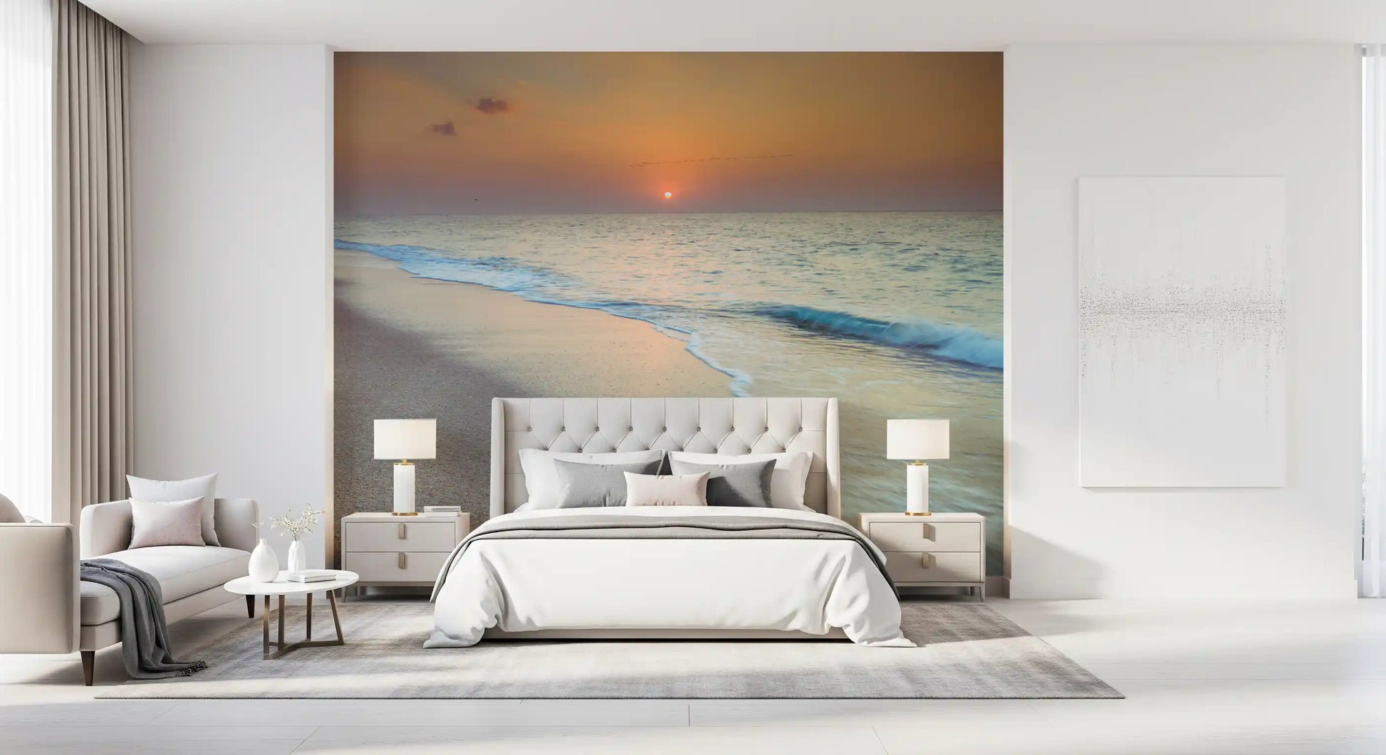 Golden Hour Coastal Hour Wall Mural