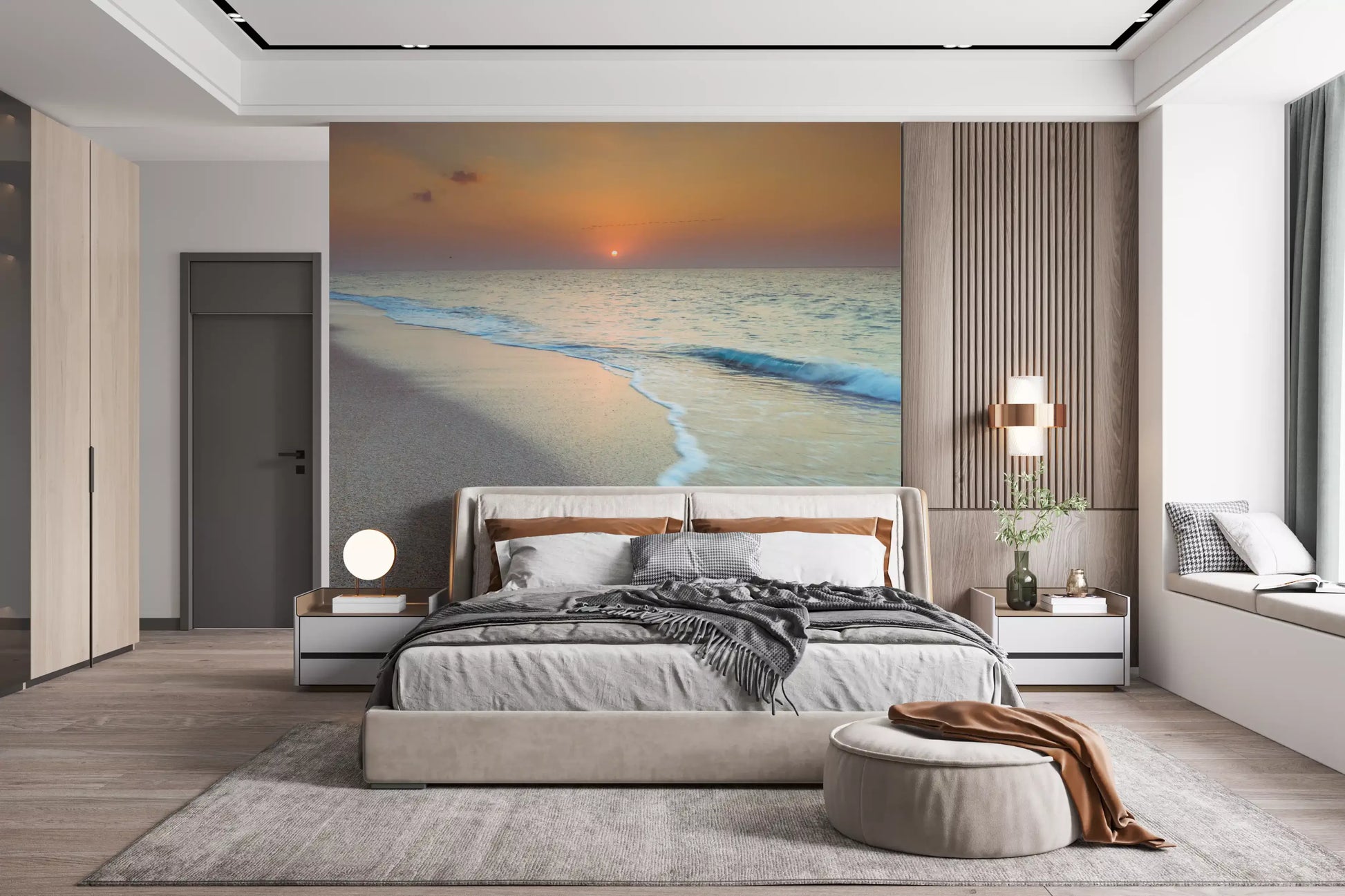 Golden Hour Coastal Hour Wall Mural