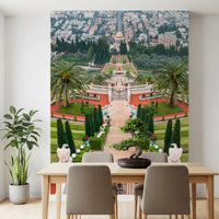 Symmetrical Mediterranean Terrace Wall Mural