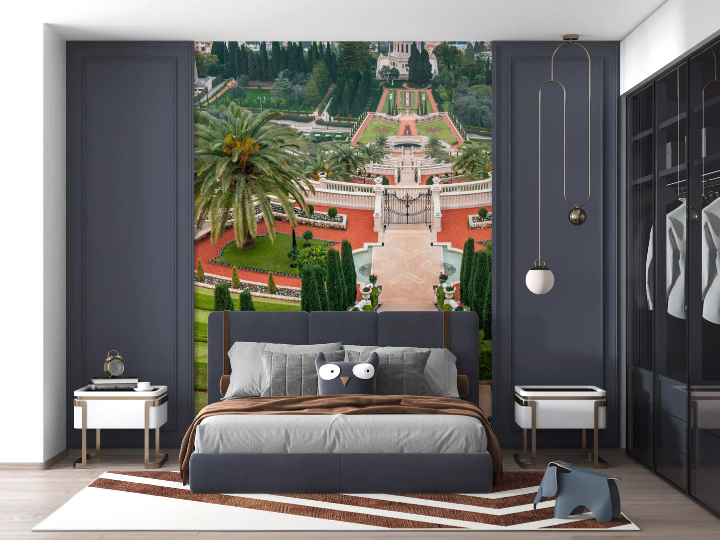 Symmetrical Mediterranean Terrace Wall Mural