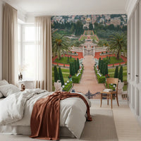 Symmetrical Mediterranean Terrace Wall Mural