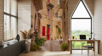 Rustic European Stone Streetscape Wall Mural
