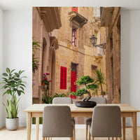 Rustic European Stone Streetscape Wall Mural