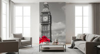 Crimson Blooms in Central London Wall Mural