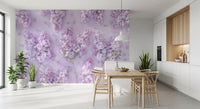 Springtime Lilac Petal Clusters Wall Mural