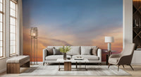 Amber Dusk Atmospheric Sky Wall Mural