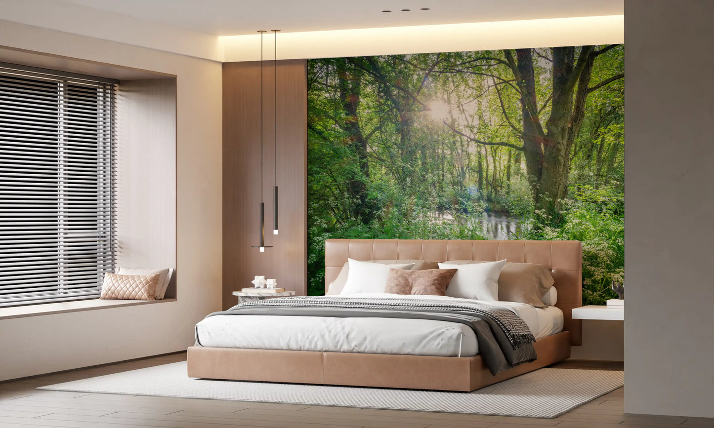 Enchanted Woodland Stream Path Wall Mural