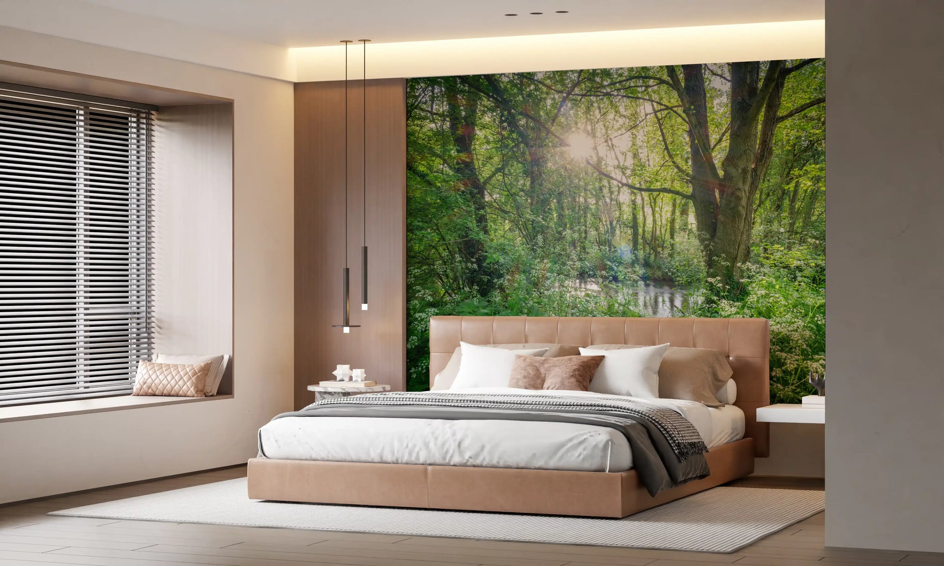 Enchanted Woodland Stream Path Wall Mural