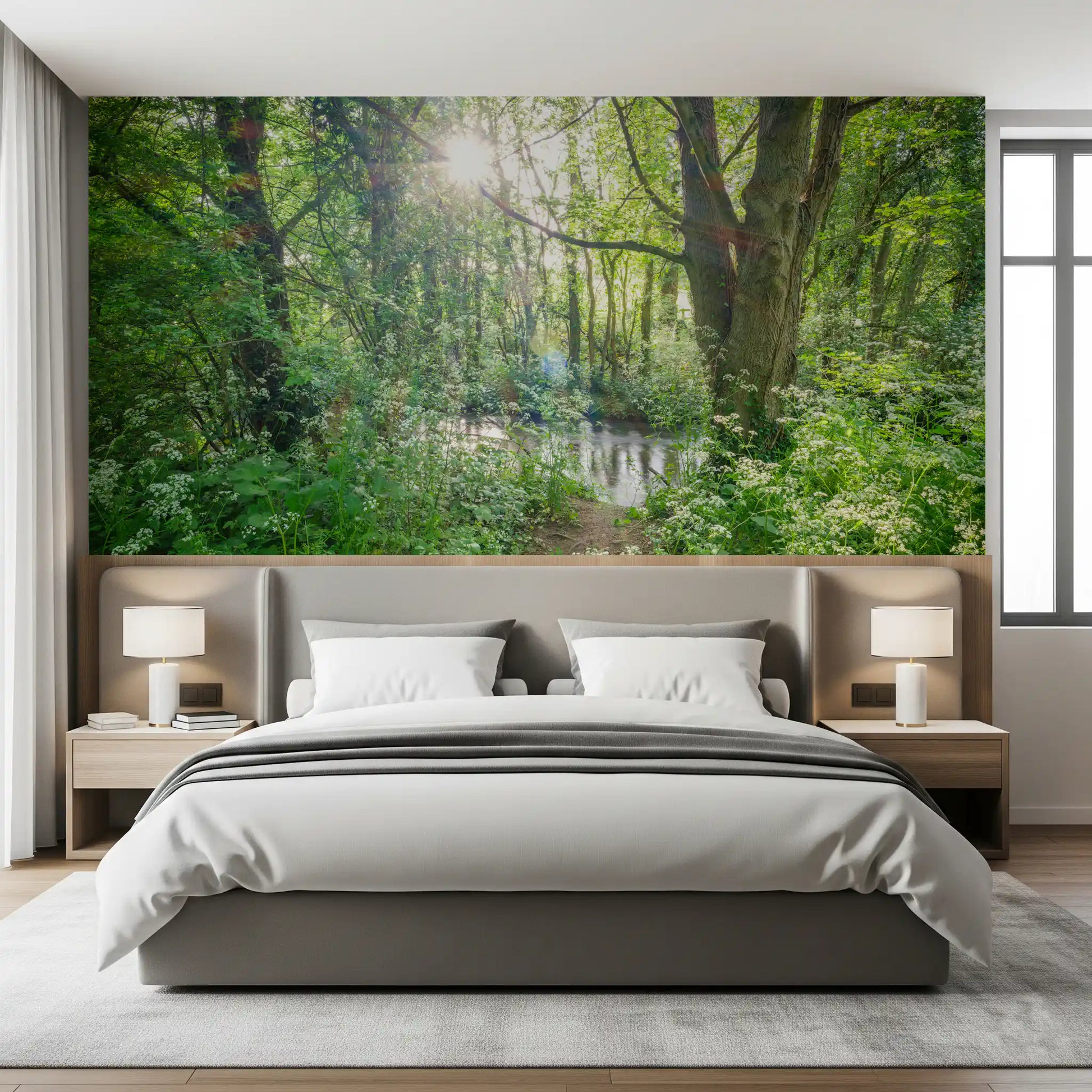 Enchanted Woodland Stream Path Wall Mural