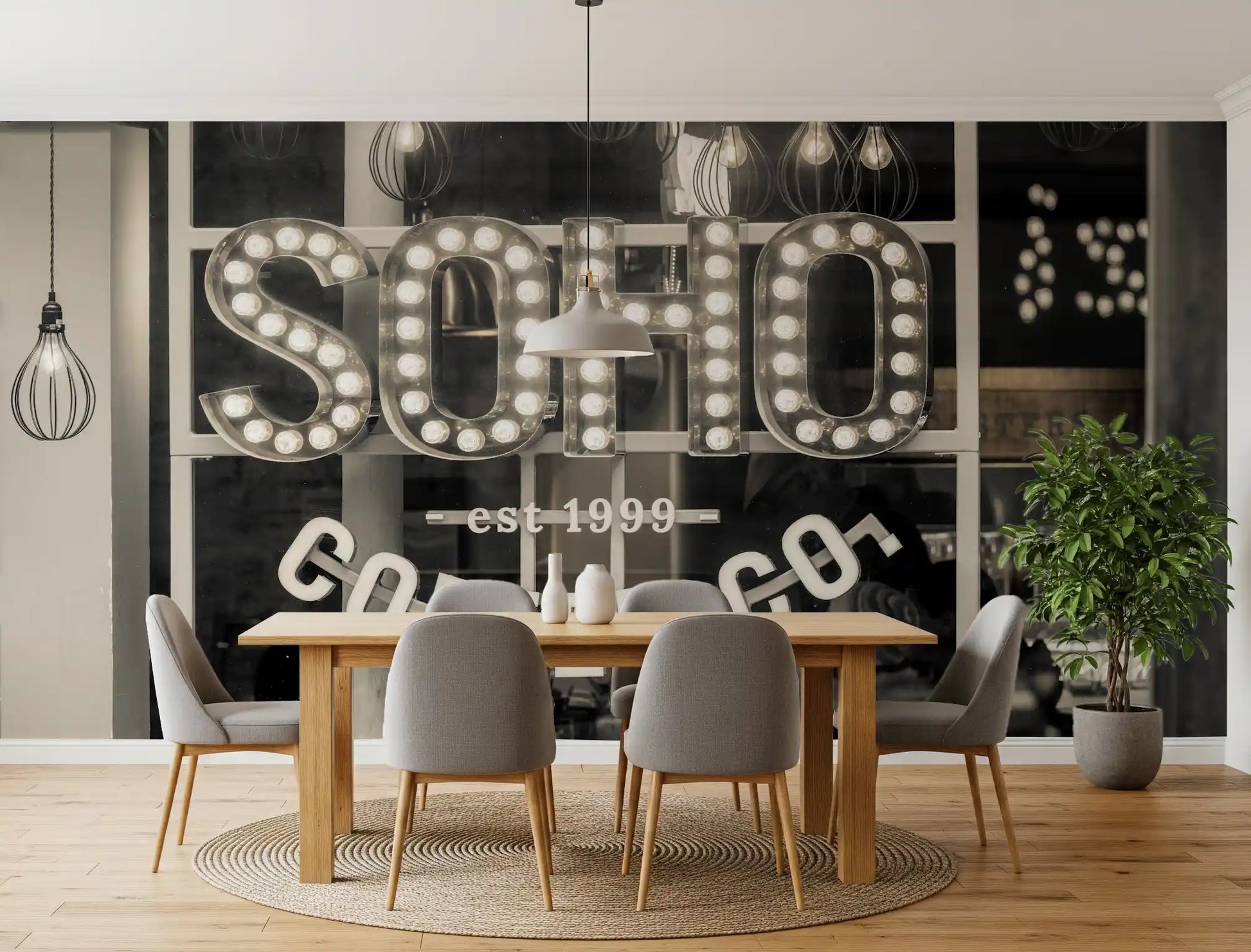 Metropolitan Coffee House Marquee Wall Mural