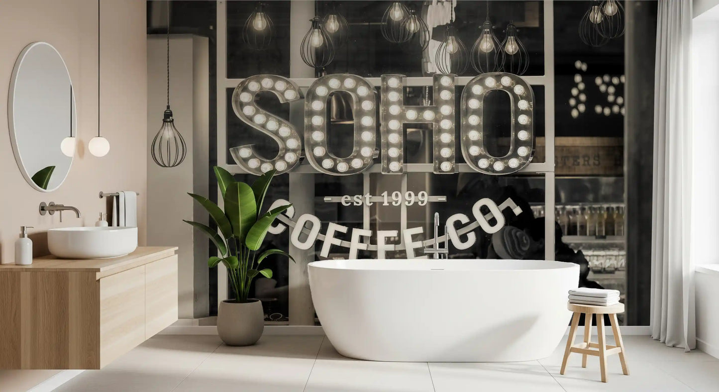 Metropolitan Coffee House Marquee Wall Mural