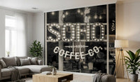 Metropolitan Coffee House Marquee Wall Mural