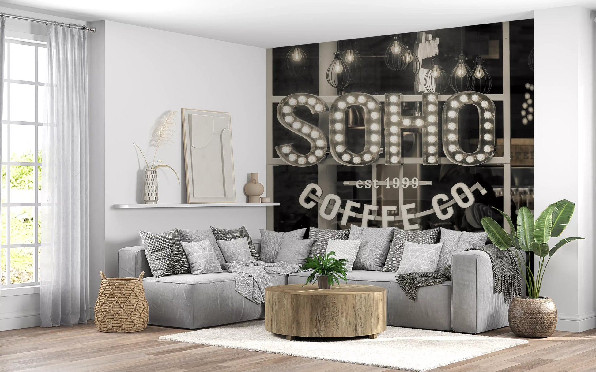 Metropolitan Coffee House Marquee Wall Mural