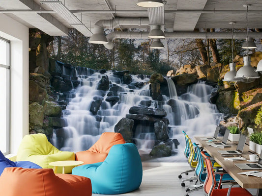 Rugged Mountain Brook Scenery Wall Mural