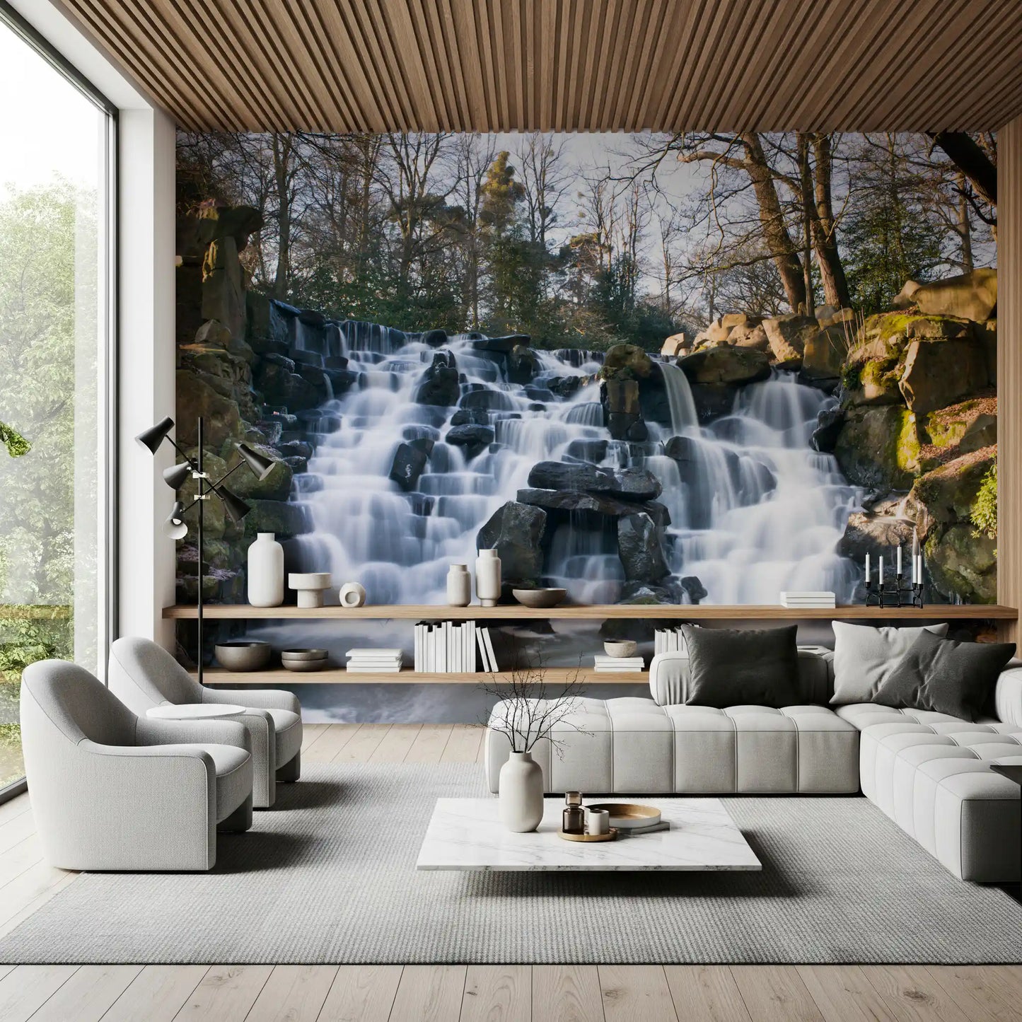 Rugged Mountain Brook Scenery Wall Mural