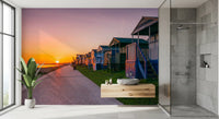 Golden Hour Promenade Wall Mural