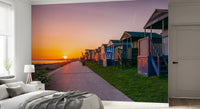 Golden Hour Promenade Wall Mural