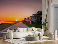 Golden Hour Promenade Wall Mural