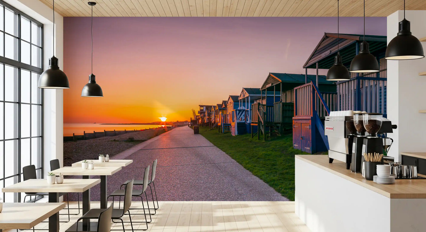 Golden Hour Promenade Wall Mural
