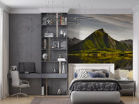 Glacial Lake and Mountain Vista Wall Mural