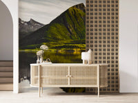 Glacial Lake and Mountain Vista Wall Mural
