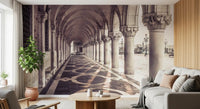 Grand Italian Stone Archway Wall Mural