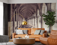 Grand Italian Stone Archway Wall Mural