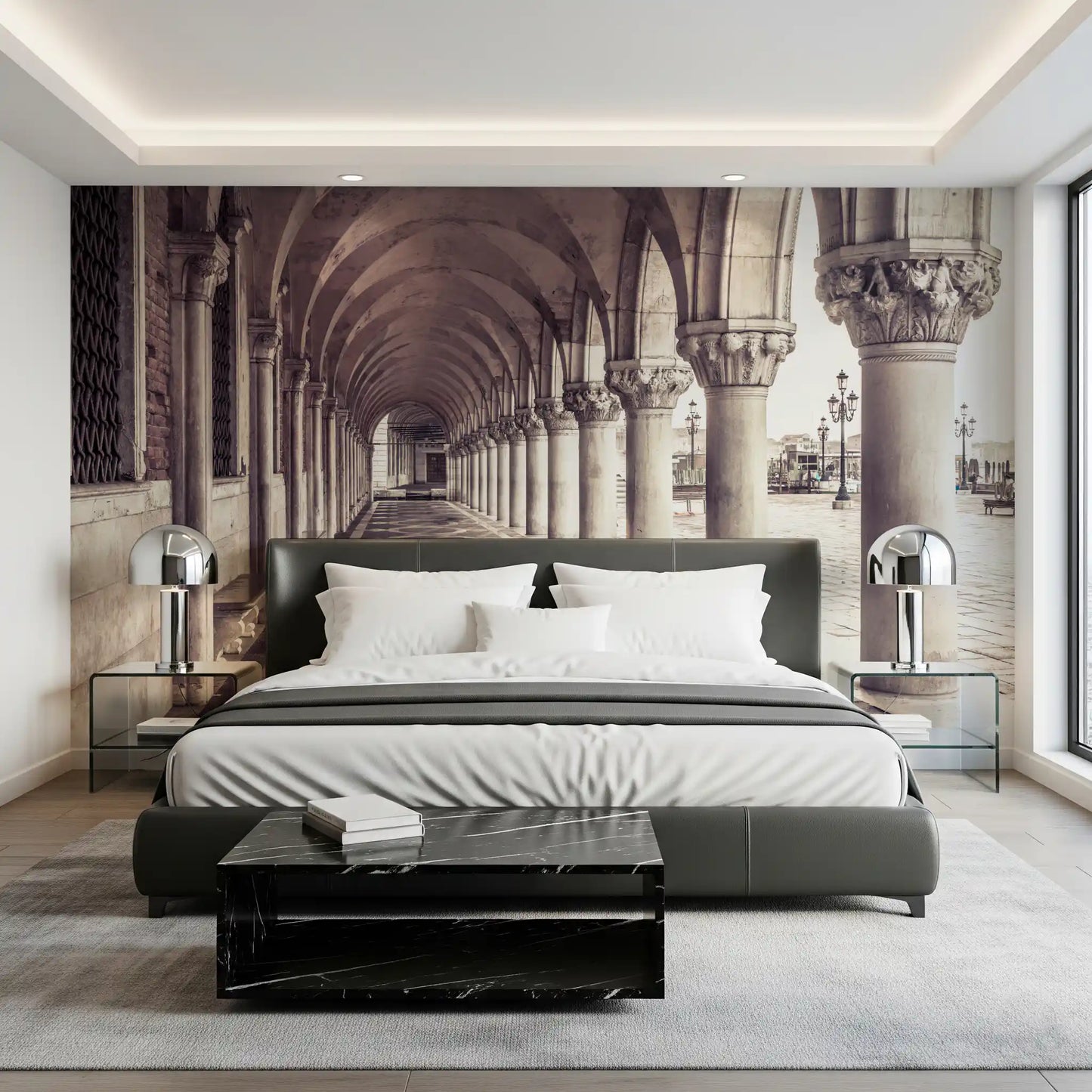 Grand Italian Stone Archway Wall Mural