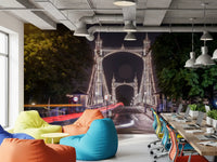 Metropolitan Bridge Light Trails Wall Mural