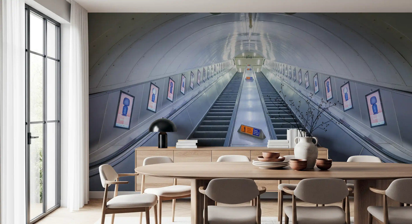 Industrial Transit Symmetry Wall Mural