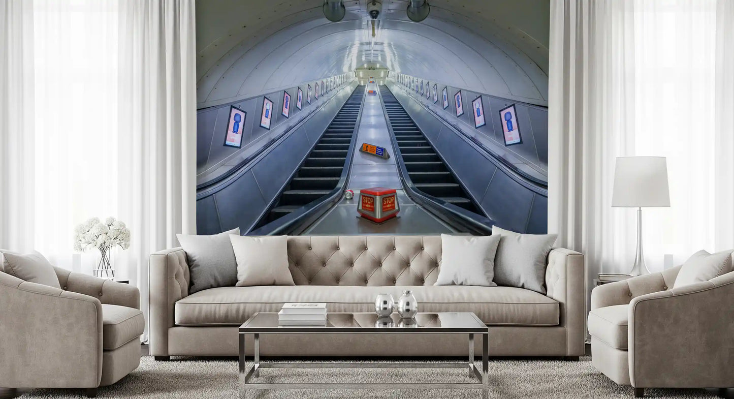 Industrial Transit Symmetry Wall Mural