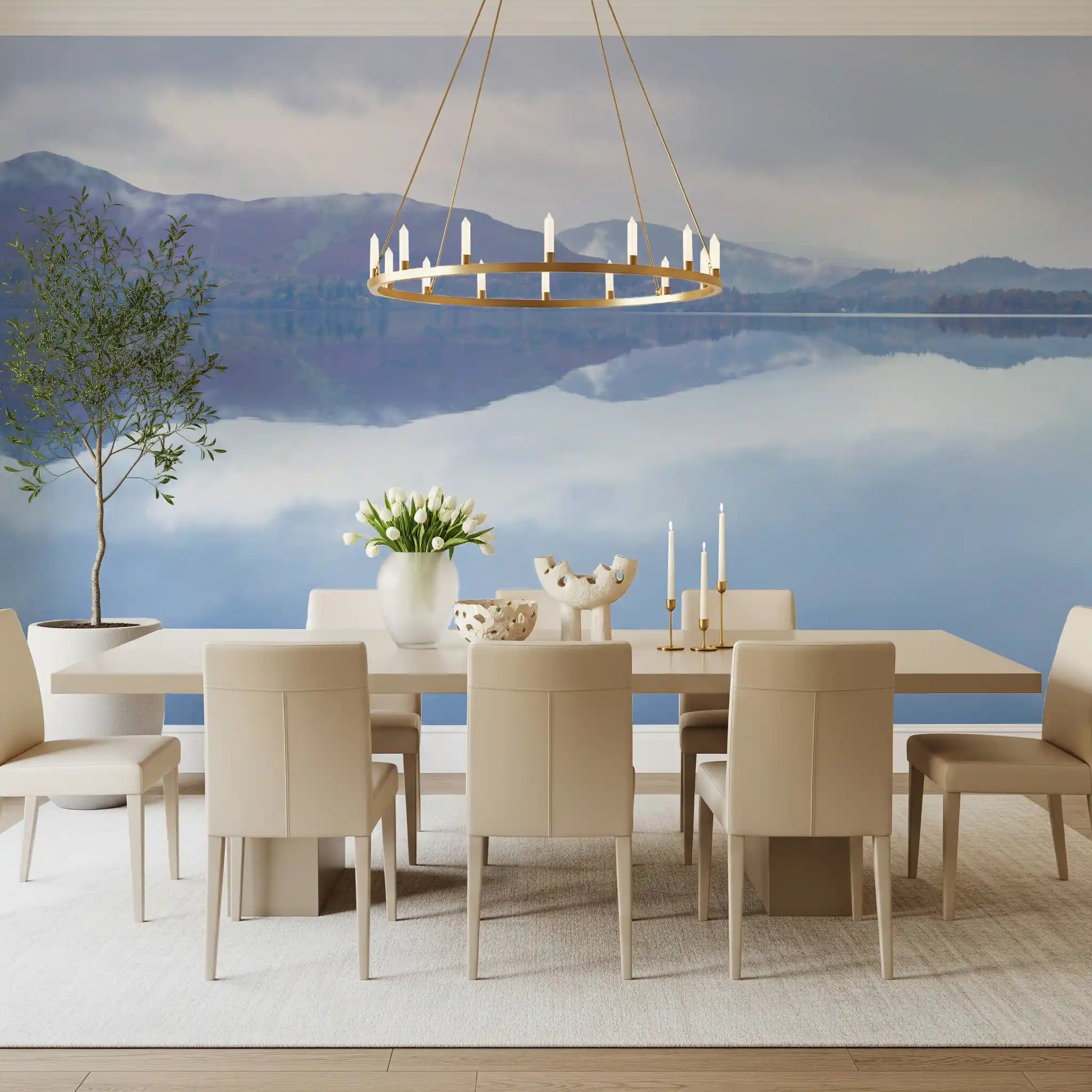 Still Water Mountain Vista Wall Mural