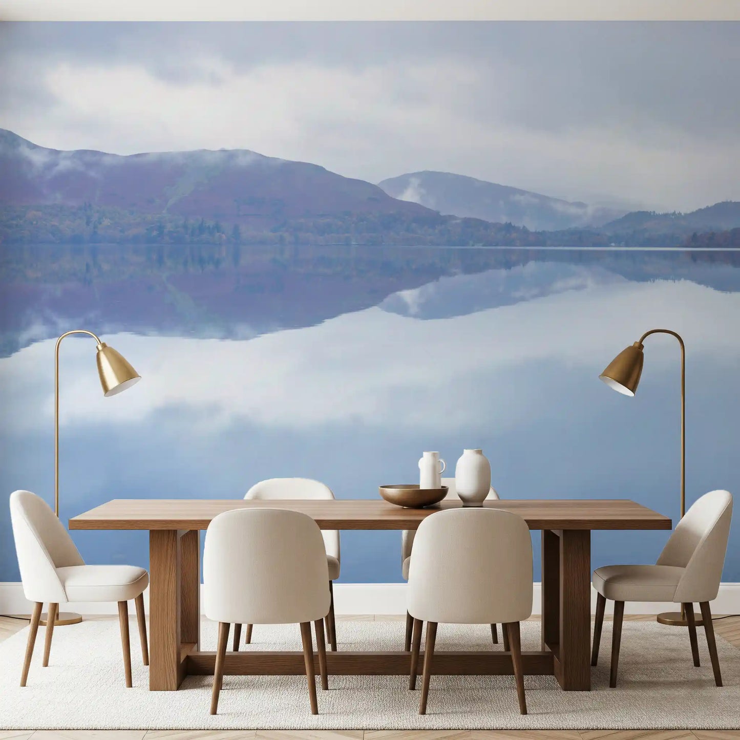 Still Water Mountain Vista Wall Mural