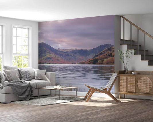 Serene Mountain Wilderness Scenery Wall Mural