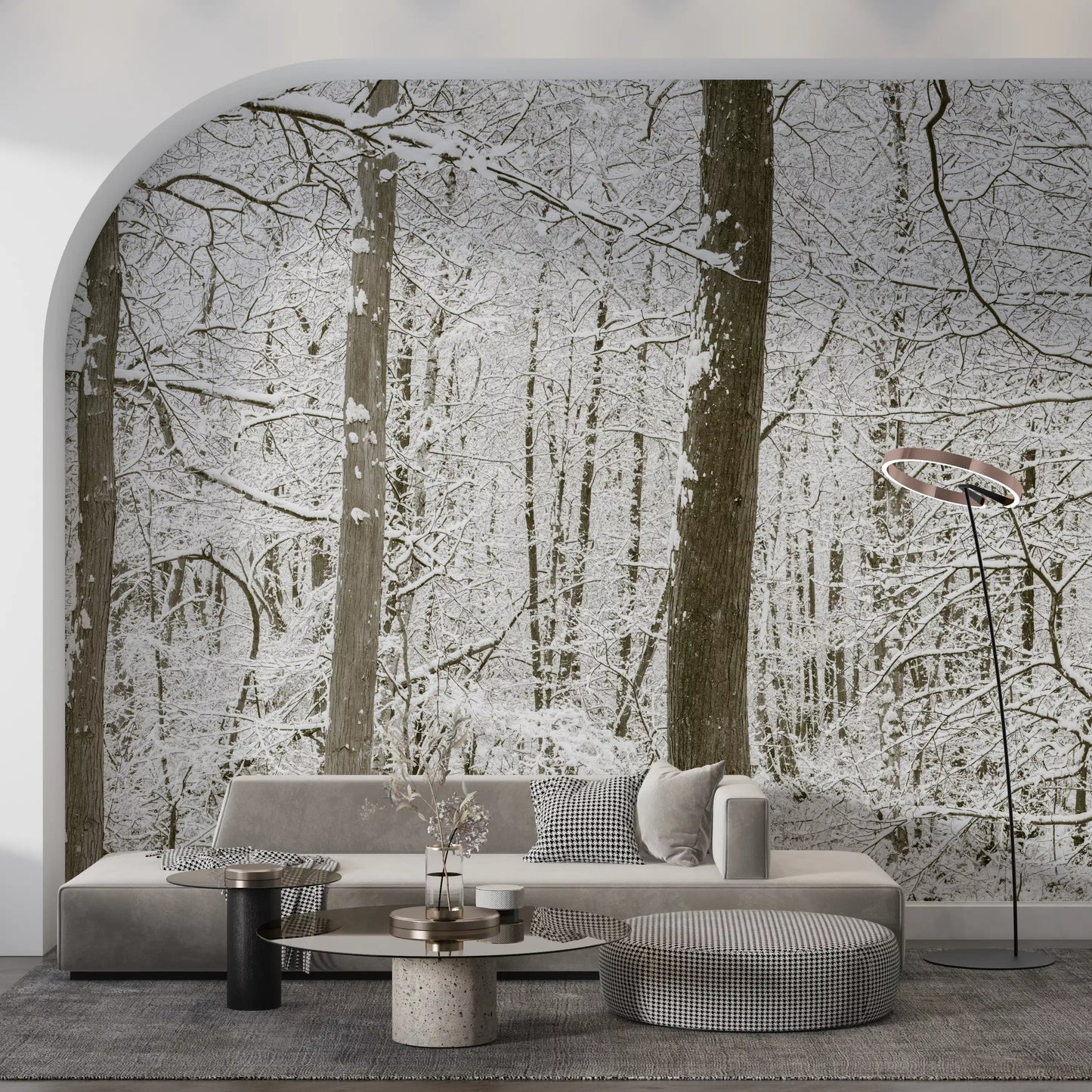 Frosty Woodland Whispers Wall Mural